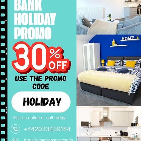 Large Unique 2 Bedroom Duplex Apartment With Private Parking & Free Wifi - Vat Qualifying By Amazing Spaces Relocations Ltd 워링턴 외부 사진